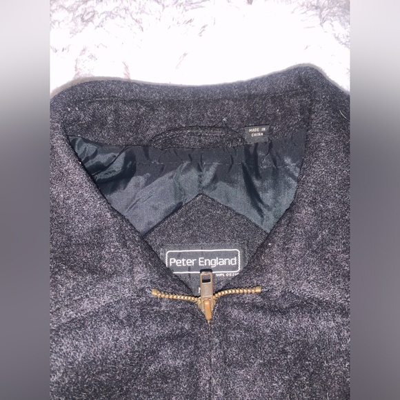 Vintage 100% Wool Charcoal Peter England Jacket - Picture 6 of 9